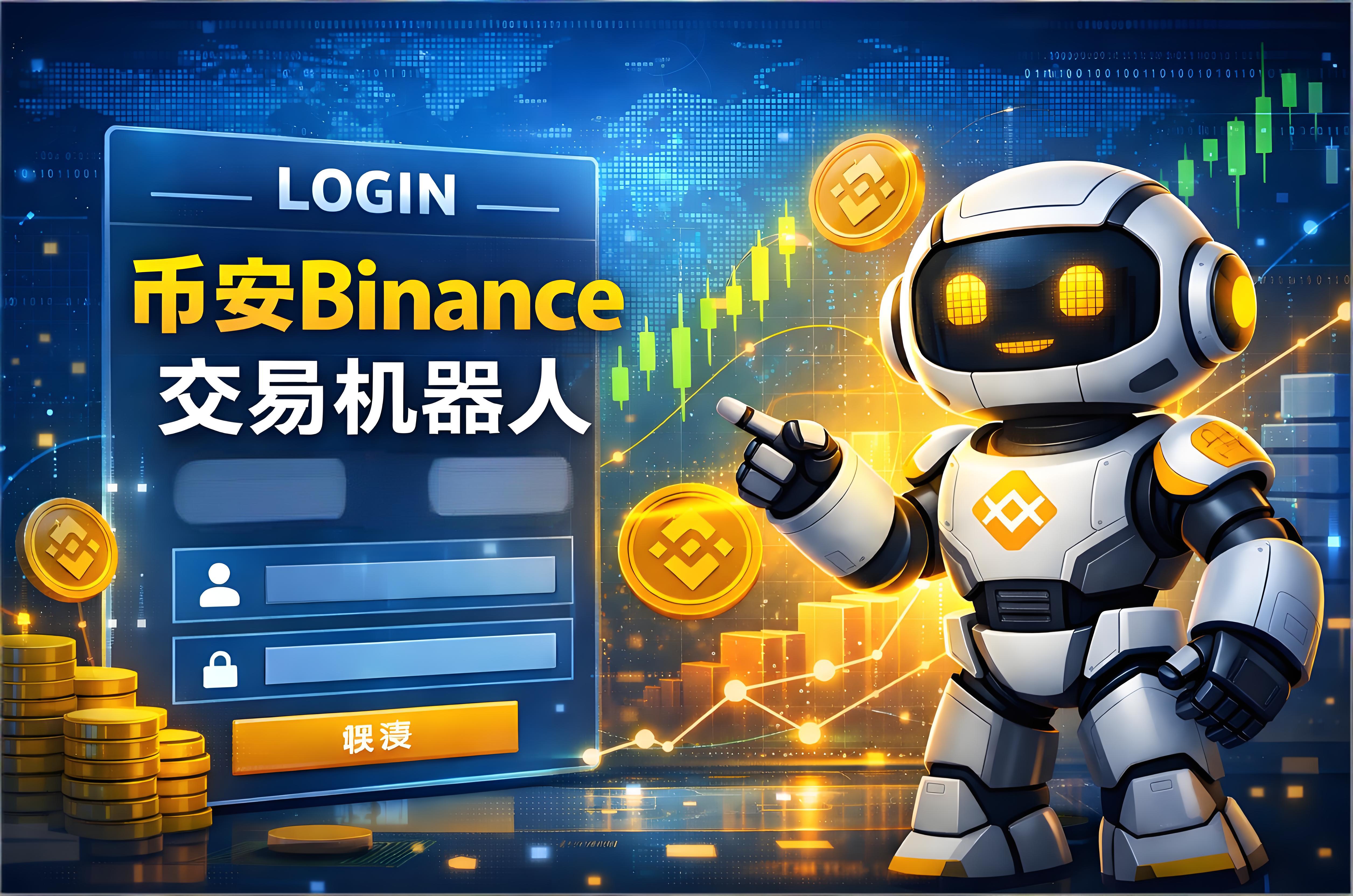 如何使用幣安機器人登入交易頁面？